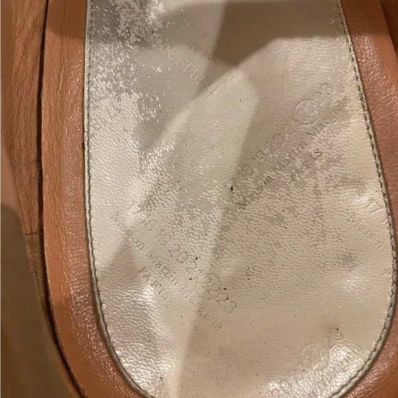 Rare Maison Margiela Distressed Brown Leather Derbies